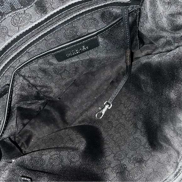 Black Leather Tote Bag MK - Picture 8 of 15